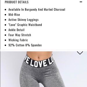 Workout leggings